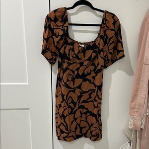 Stylish Black and Brown Women's Dress